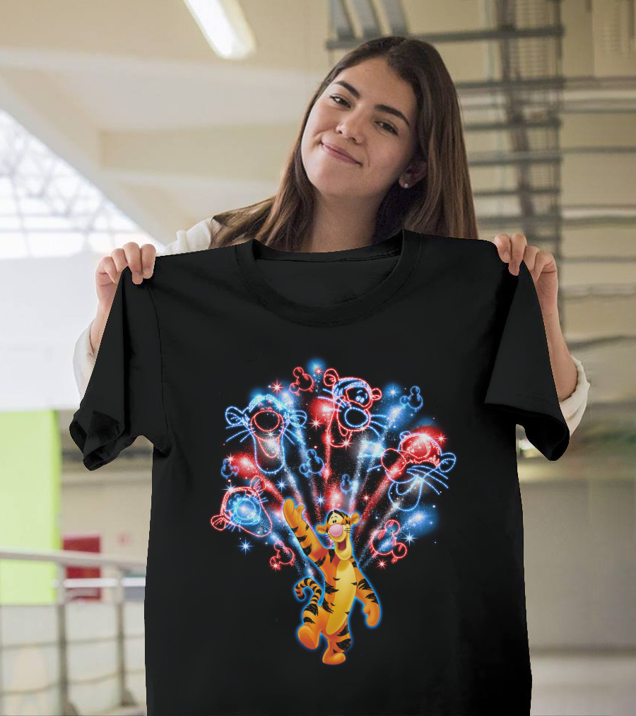 Tigger Fireworks Display Celebration Magic T-Shirt