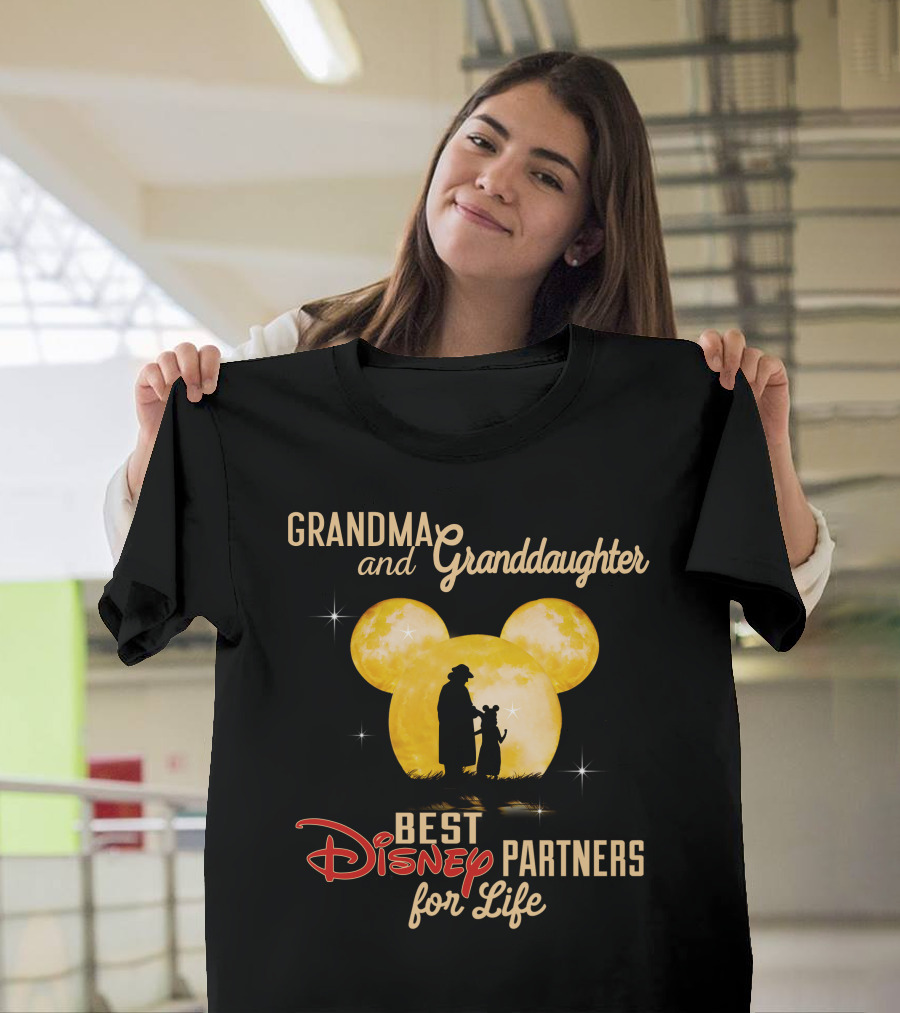 Grandma And Granddaughter Best Disney Partners For Life T-Shirt