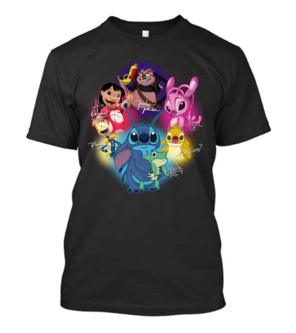 Stit And Friend Lilo Pleakley Jumba Jookiba Angel Leroy 626 625 T-Shirt