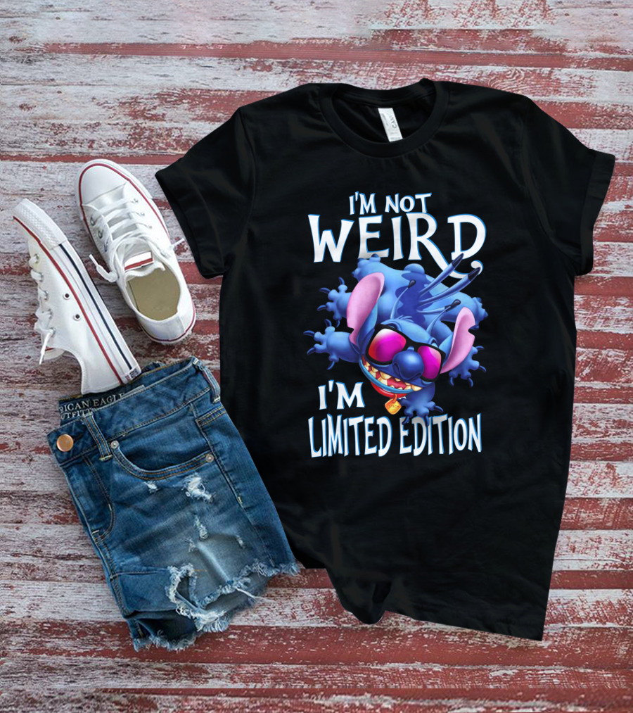 I'm Not Weird I'm Stitch Sunglasses T-Shirt