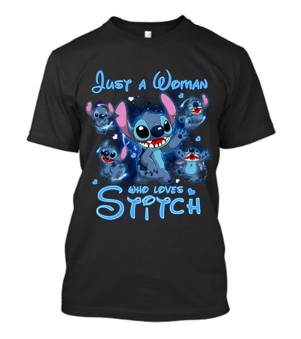 Just A Woman Who Loves Stitch T-Shirt