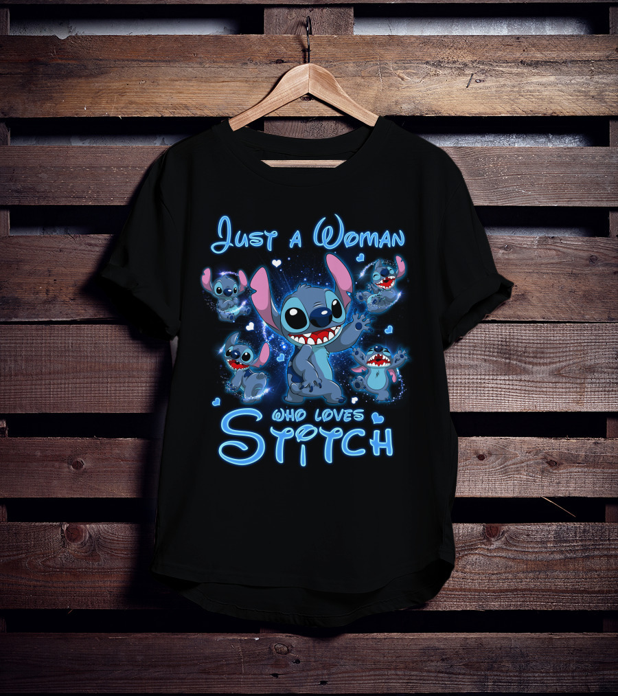 Just A Woman Who Loves Stitch T-Shirt