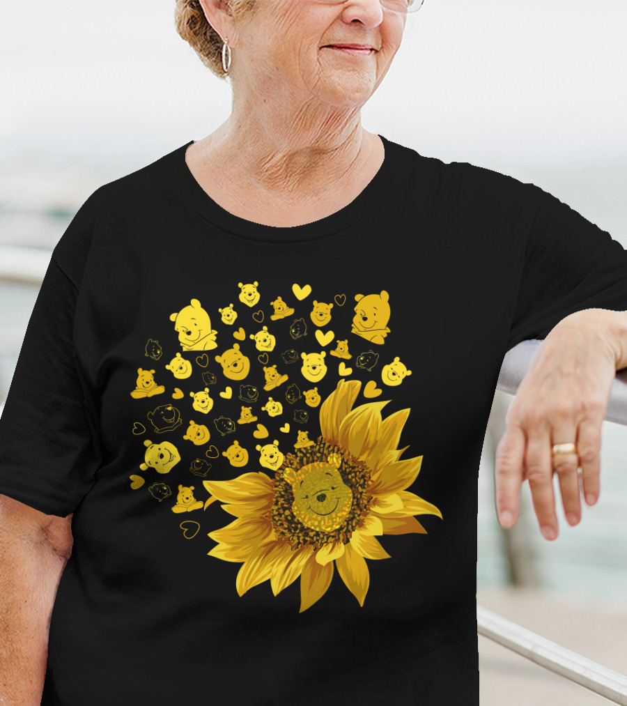 Pooh Sunflower Faces T-Shirt
