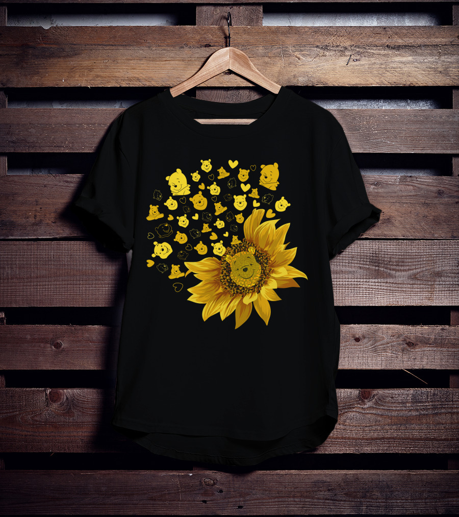 Pooh Sunflower Faces T-Shirt
