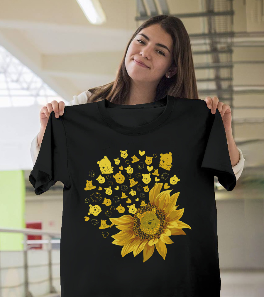 Pooh Sunflower Faces T-Shirt