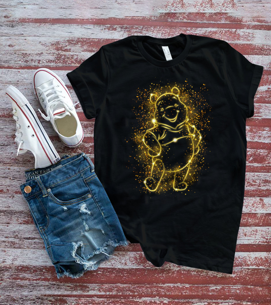 Po Lighr Bear Sparkle Outline T-Shirt