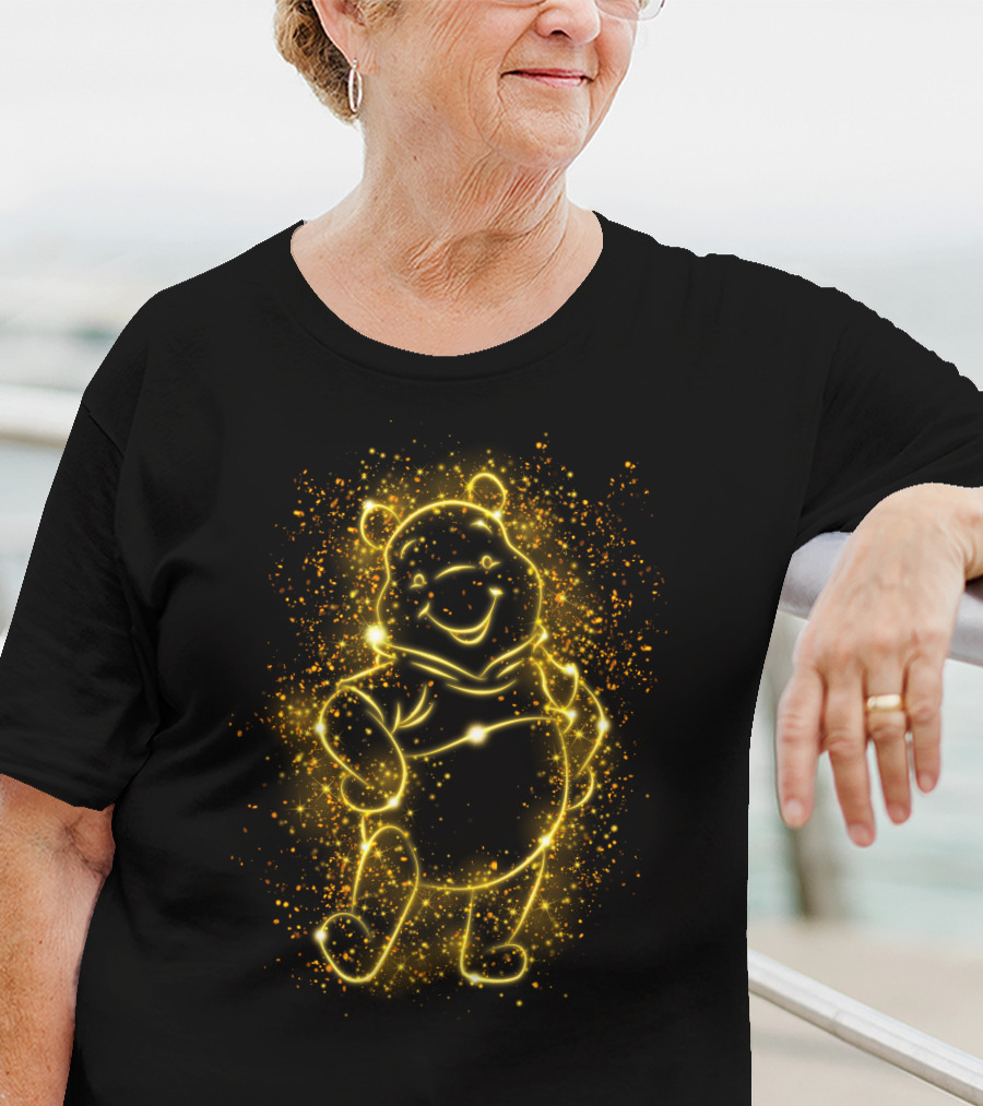 Po Lighr Bear Sparkle Outline T-Shirt