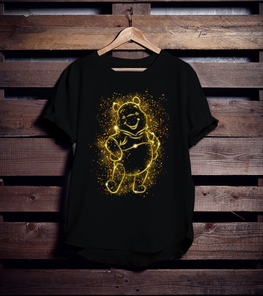 Po Lighr Bear Sparkle Outline T-Shirt