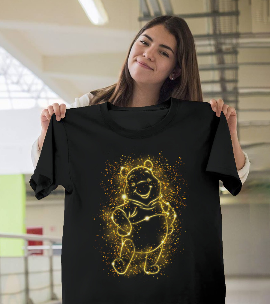 Po Lighr Bear Sparkle Outline T-Shirt