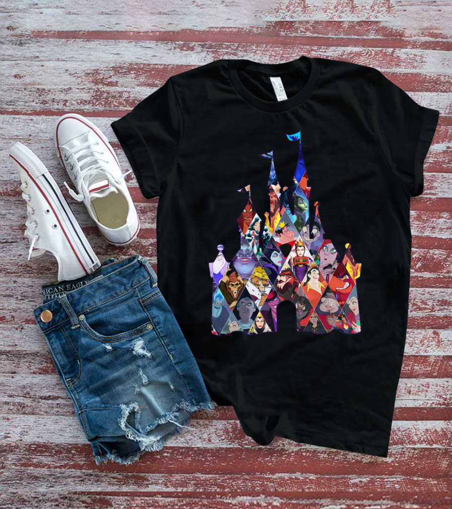 Disney Villains Castle Silhouette Collection T-Shirt