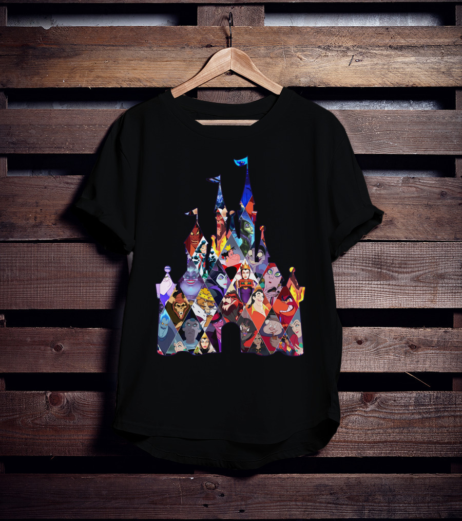 Disney Villains Castle Silhouette Collection T-Shirt