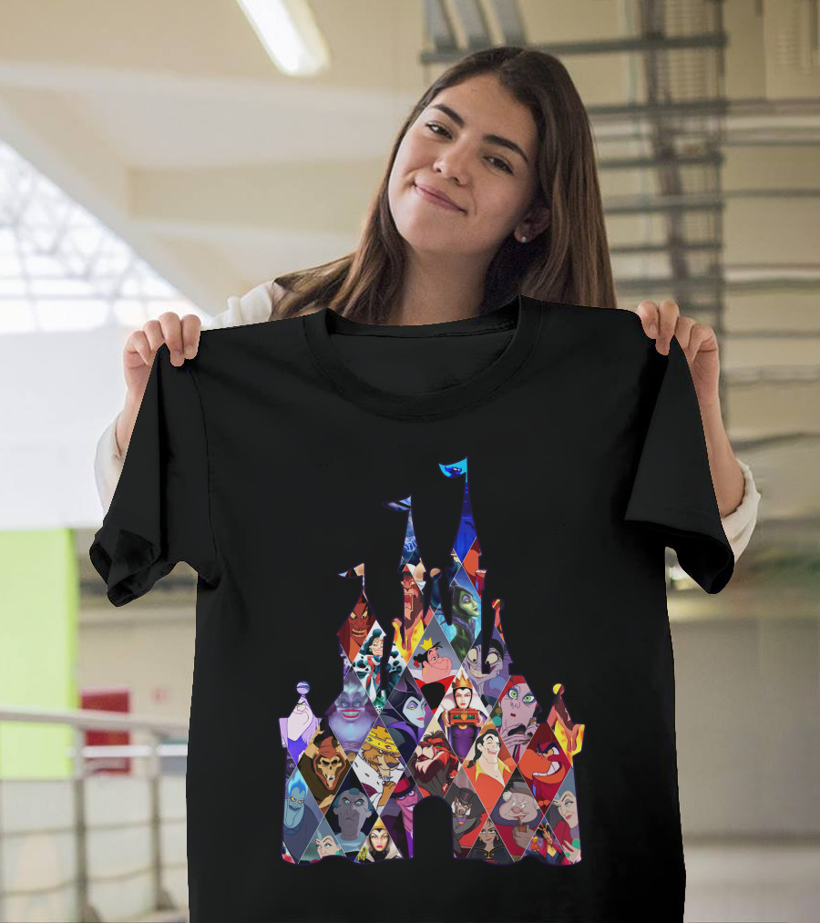 Disney Villains Castle Silhouette Collection T-Shirt
