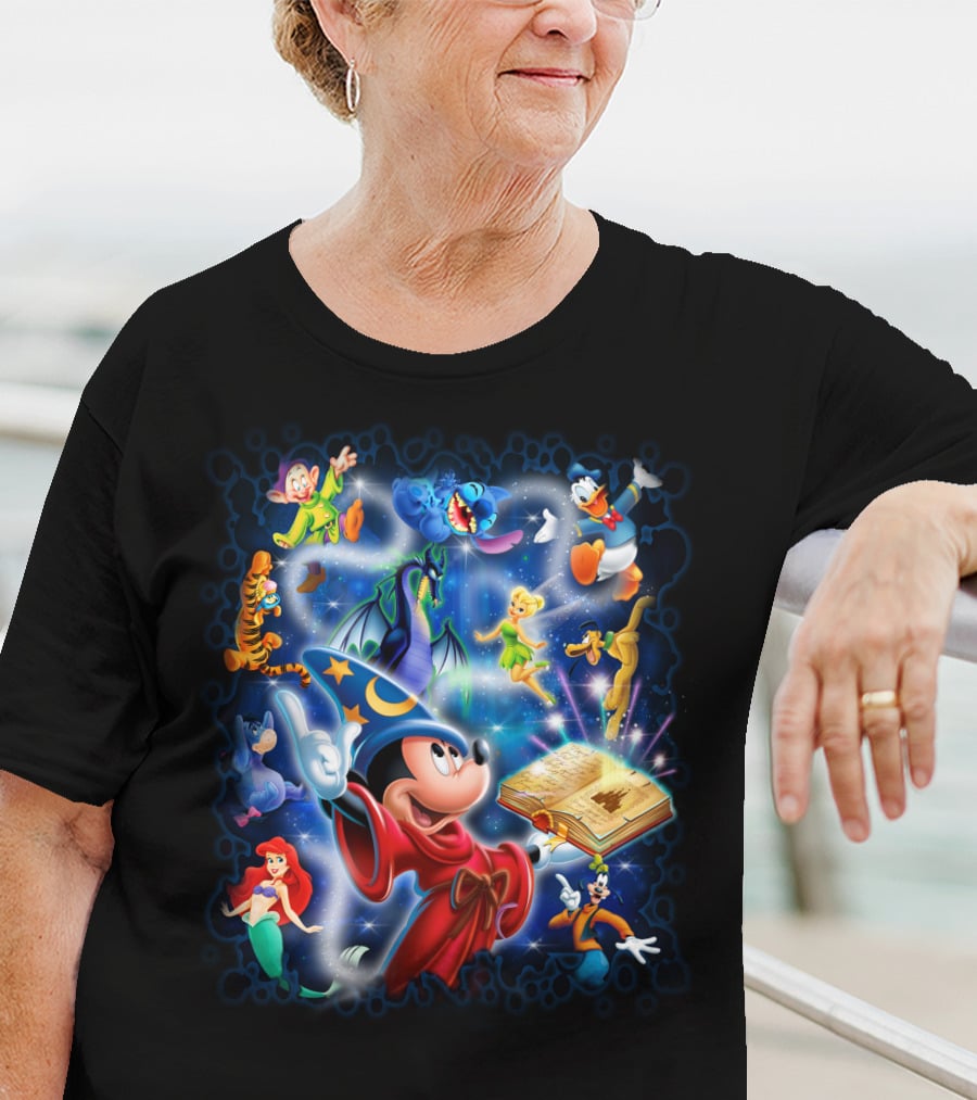 Fantasia Magic Adventure Mickey Sorcerer's Apprentice Disney Characters T-Shirt