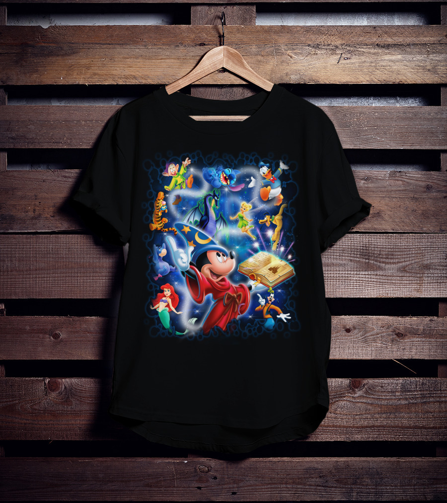 Fantasia Magic Adventure Mickey Sorcerer's Apprentice Disney Characters T-Shirt
