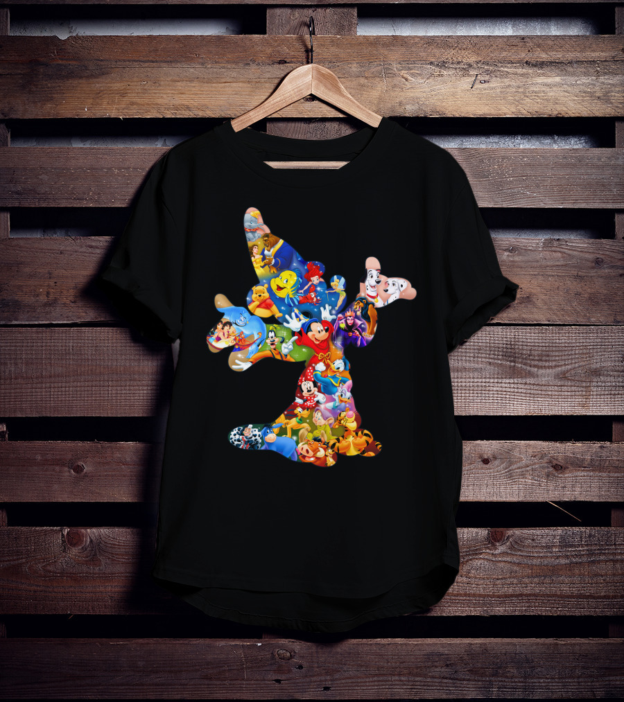 Mky Characters Disney Character Collage T-Shirt