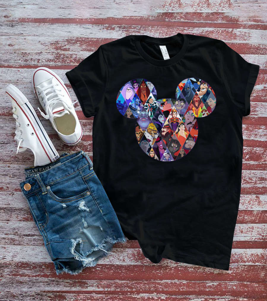 Mickey Villains Collage T-Shirt