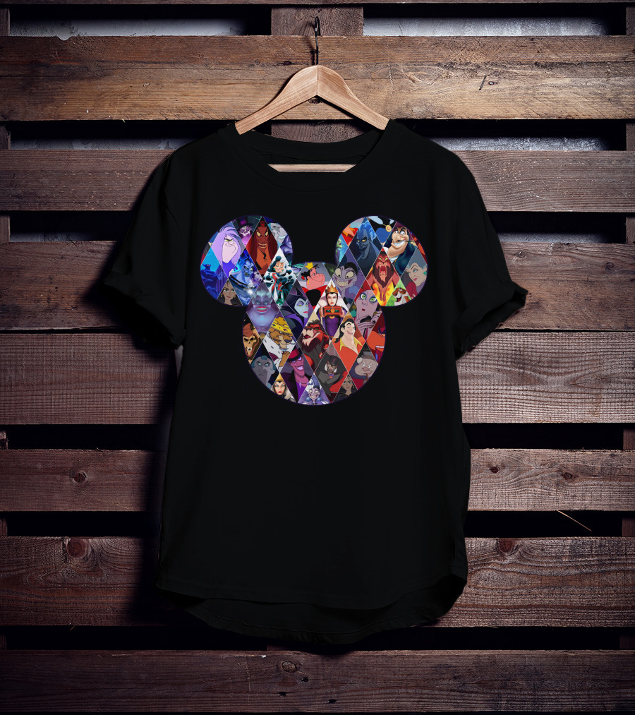 Mickey Villains Collage T-Shirt