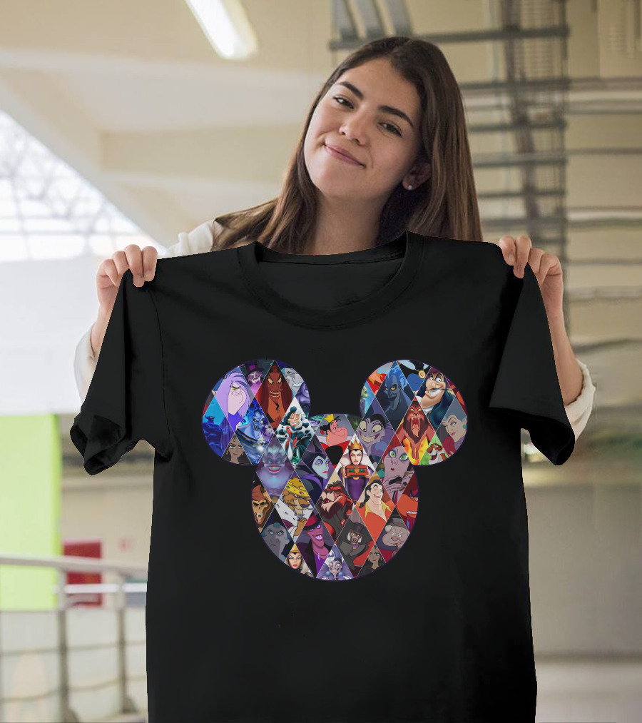 Mickey Villains Collage T-Shirt