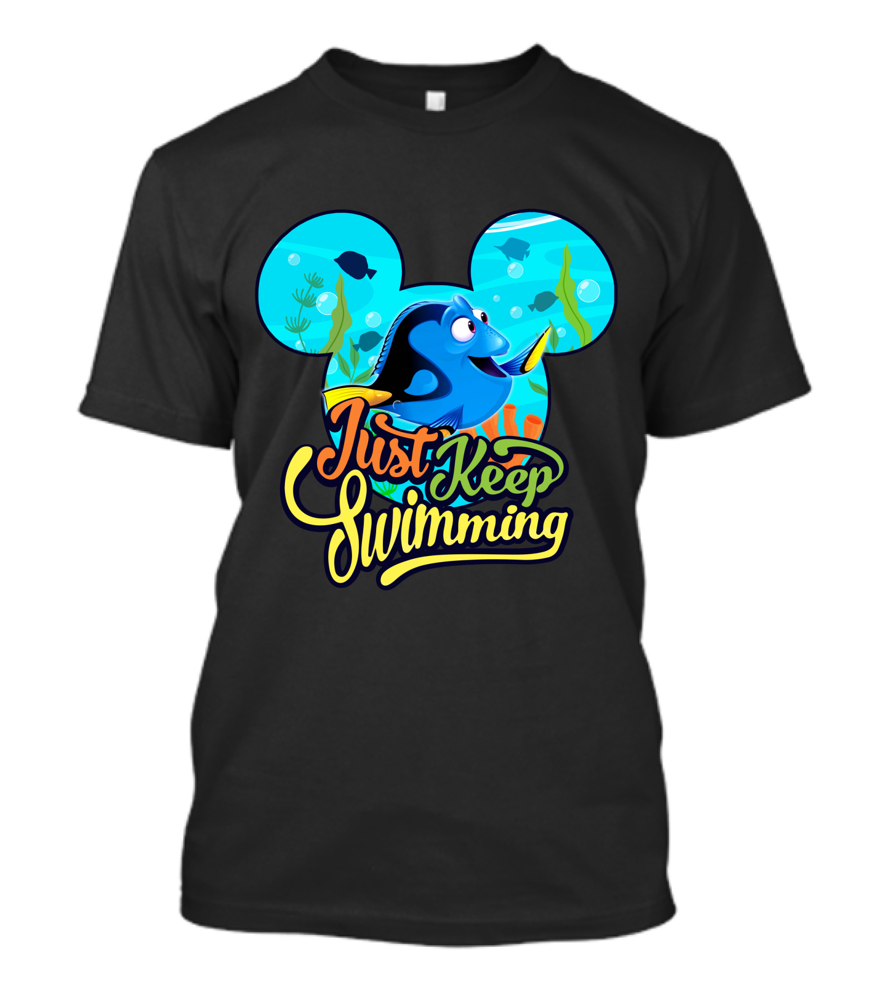 Just Keep Swimming Mickey Mouse Ears Dory T-Shirt