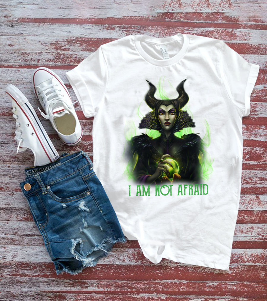 I Am Not Afraid Maleficent Dark Magic Horns T-Shirt