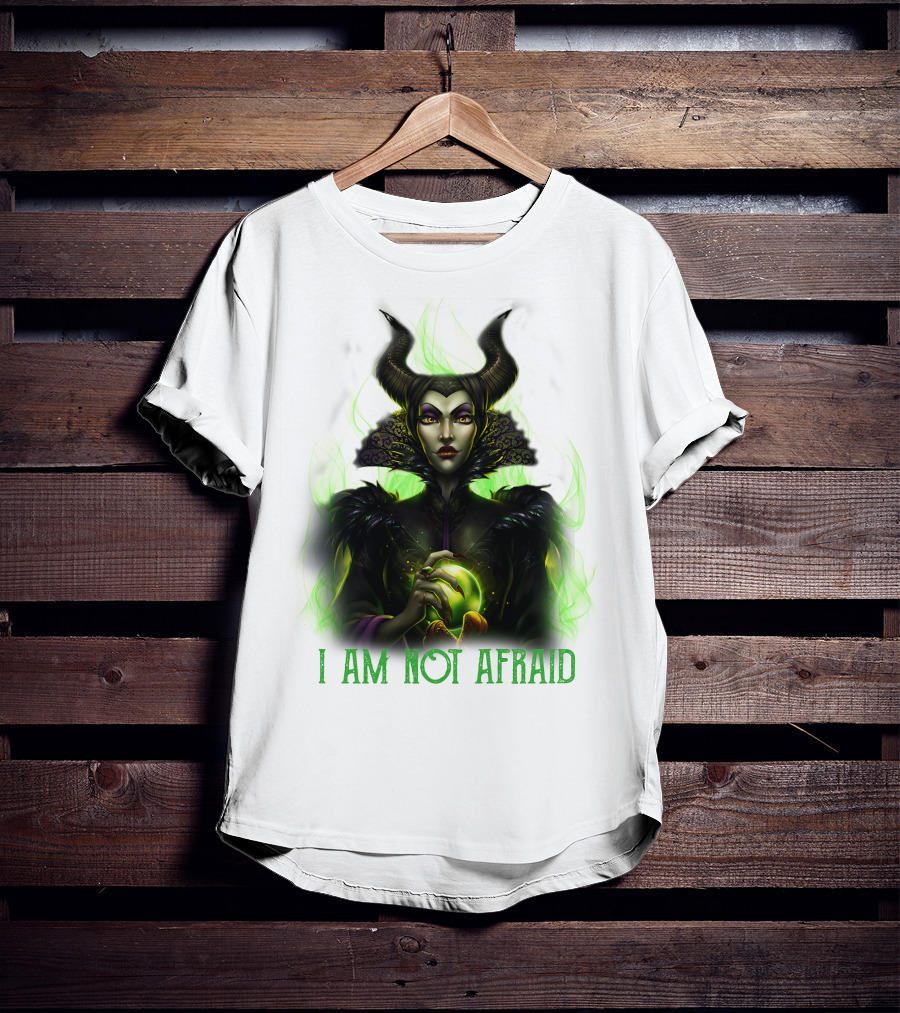 I Am Not Afraid Maleficent Dark Magic Horns T-Shirt