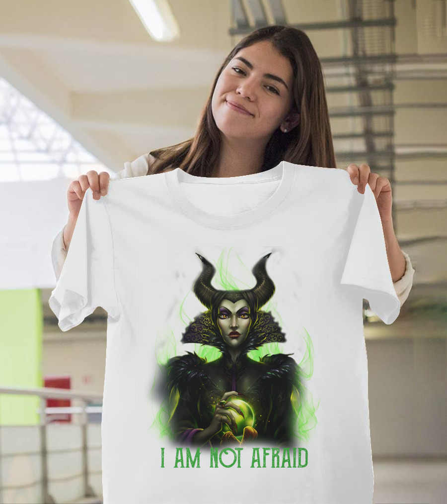 I Am Not Afraid Maleficent Dark Magic Horns T-Shirt
