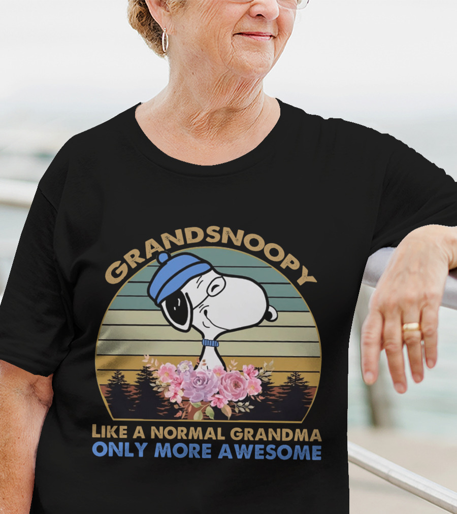 GRANDSNOOPY LIKE A NORMAL GRANDMA ONLY MORE AWESOME T-Shirt