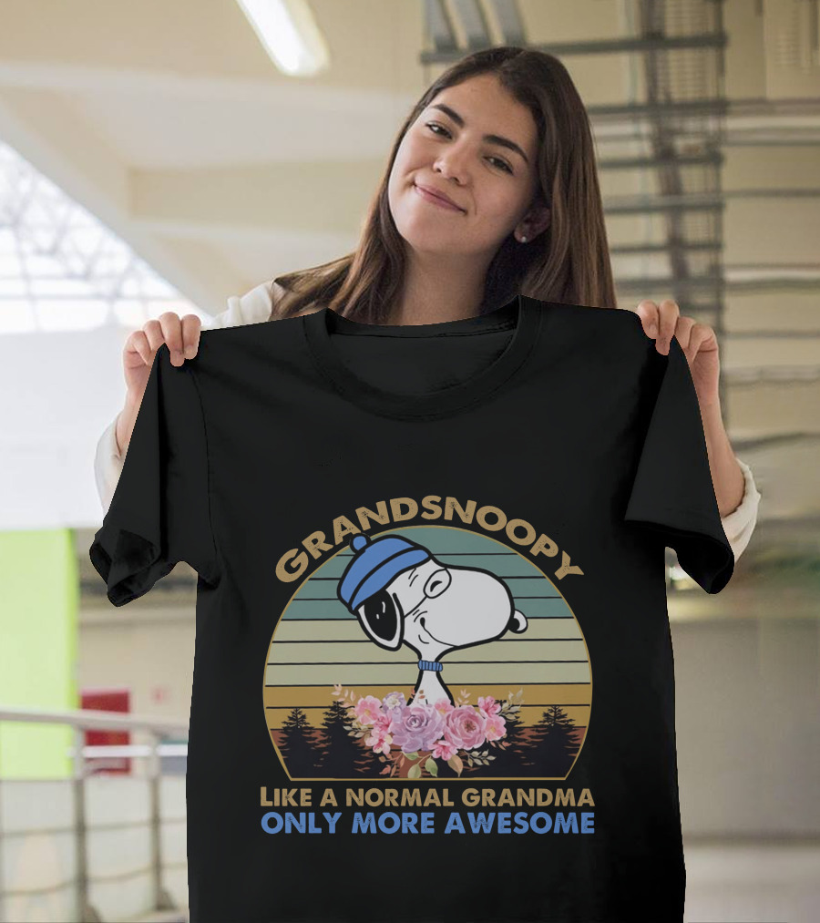 GRANDSNOOPY LIKE A NORMAL GRANDMA ONLY MORE AWESOME T-Shirt