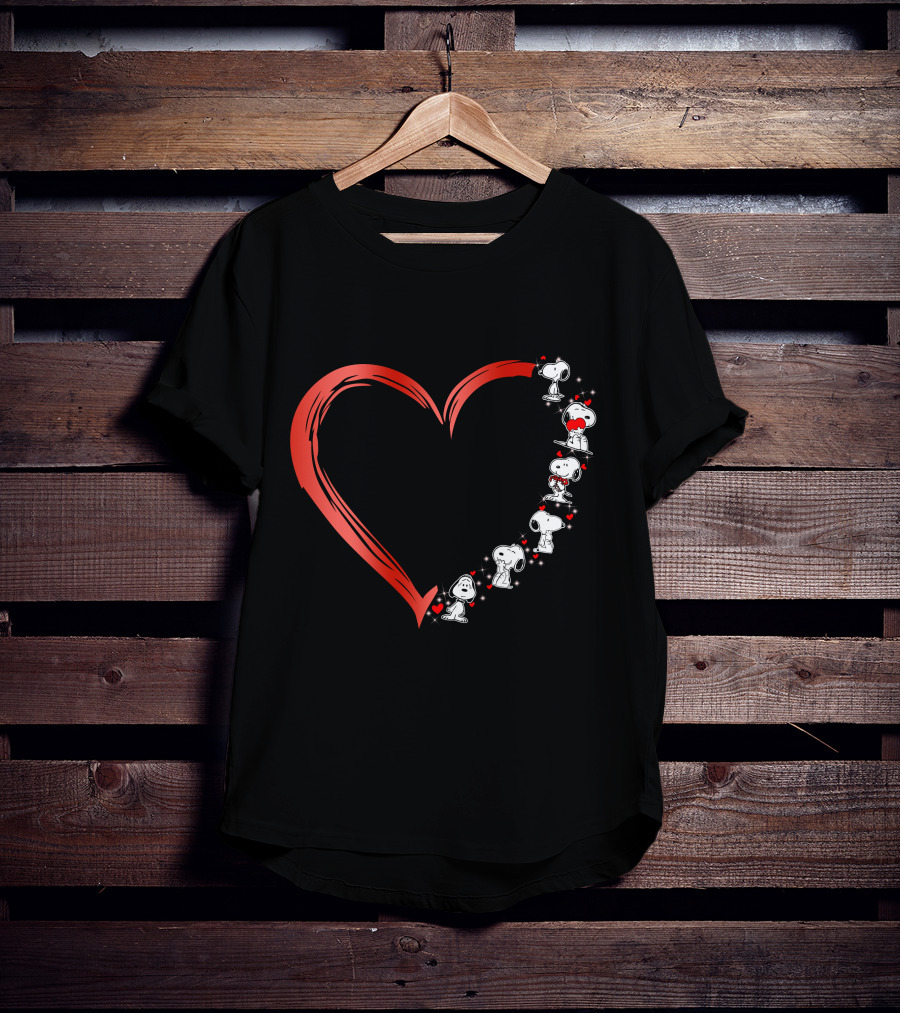 Snoopy Love Heart T-Shirt