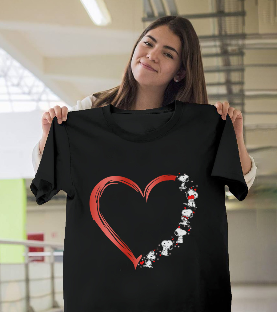 Snoopy Love Heart T-Shirt