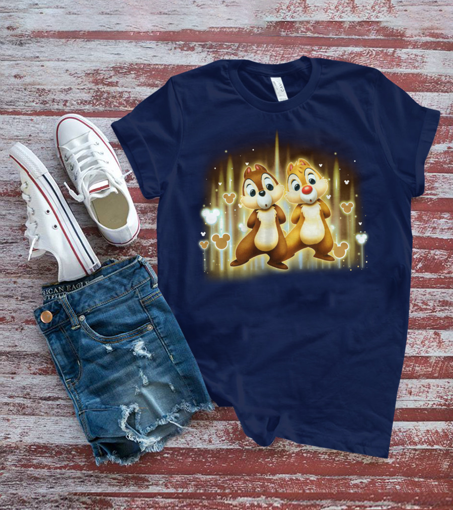 CND Heart Chip And Dale Mickey Ears Icons T-Shirt