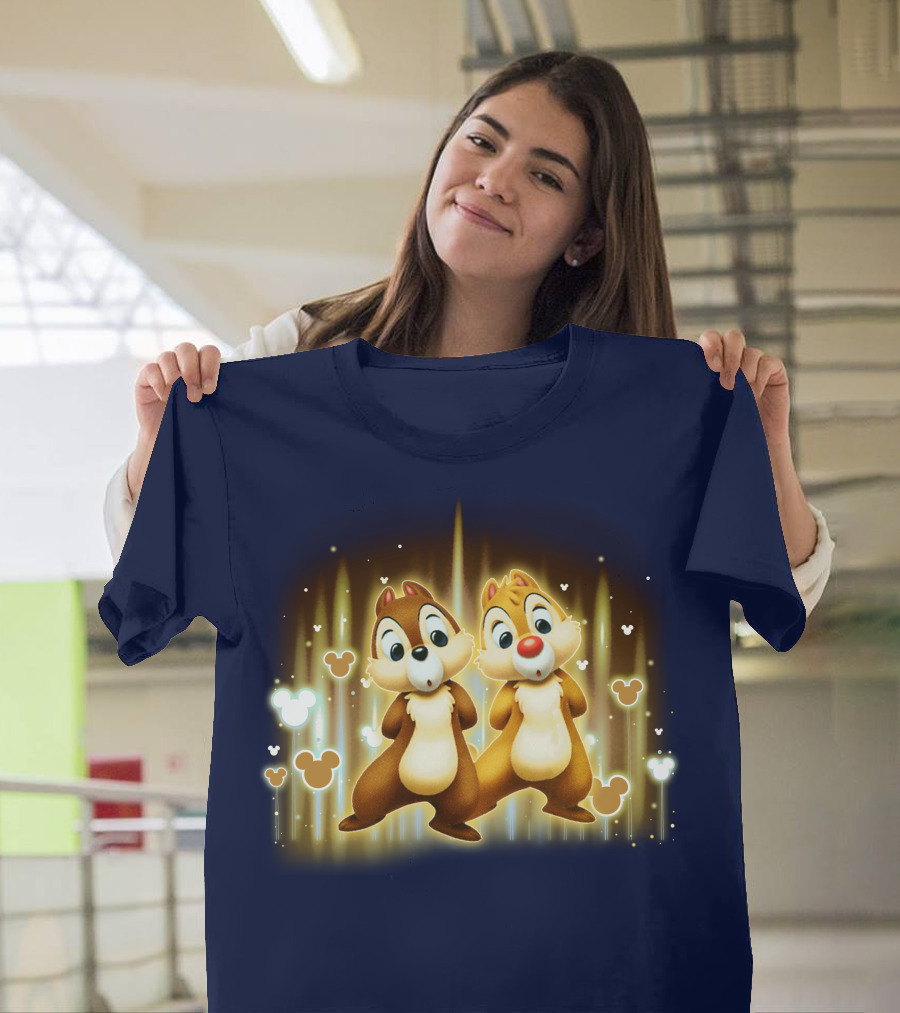 CND Heart Chip And Dale Mickey Ears Icons T-Shirt