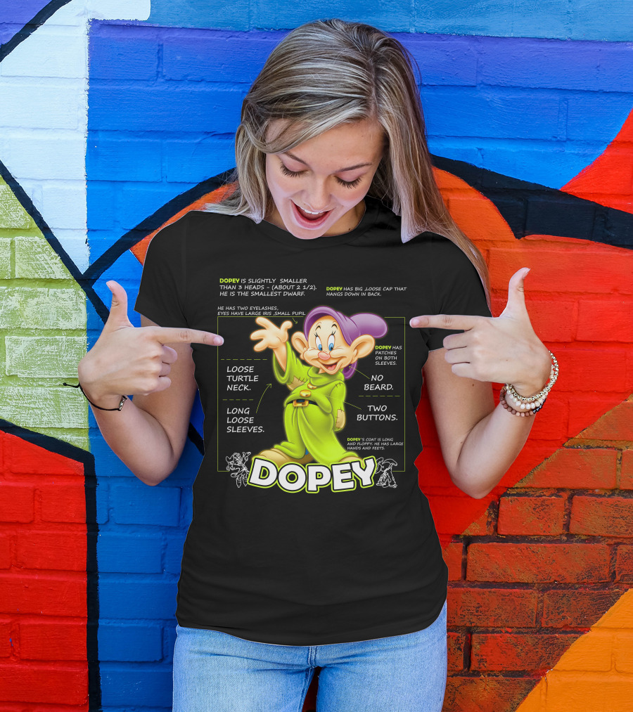 DOPEY Fun Loose Turtle Neck Two Buttons Long Sleeves T-Shirt