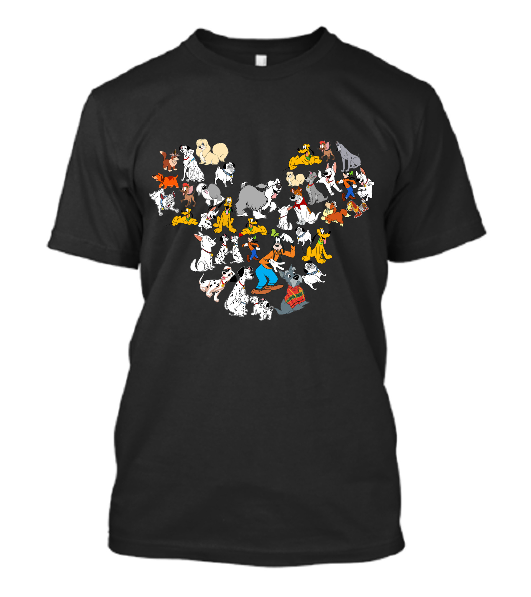Disney Dogs Mickey Mouse Shape T-Shirt
