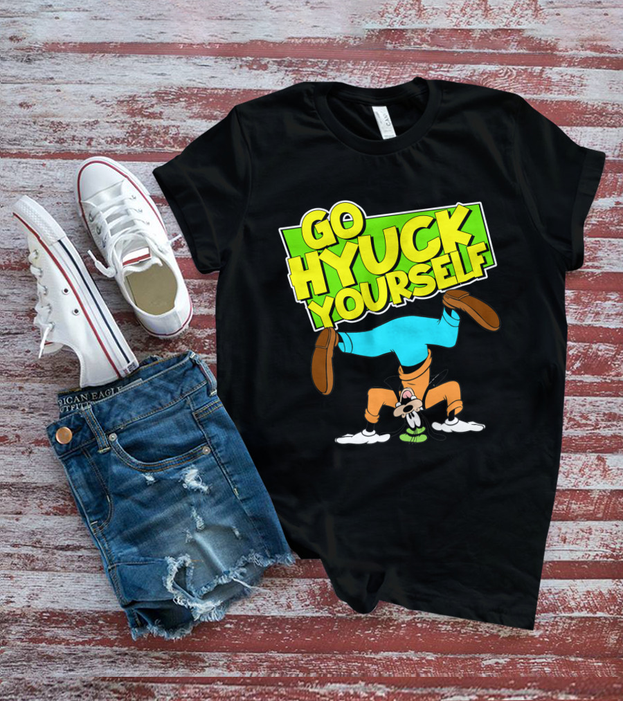 Go Hyuk Yourself Goofy Headstand Cartoon T-Shirt