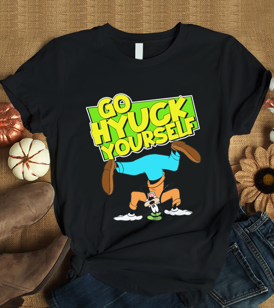 Go Hyuk Yourself Goofy Headstand Cartoon T-Shirt