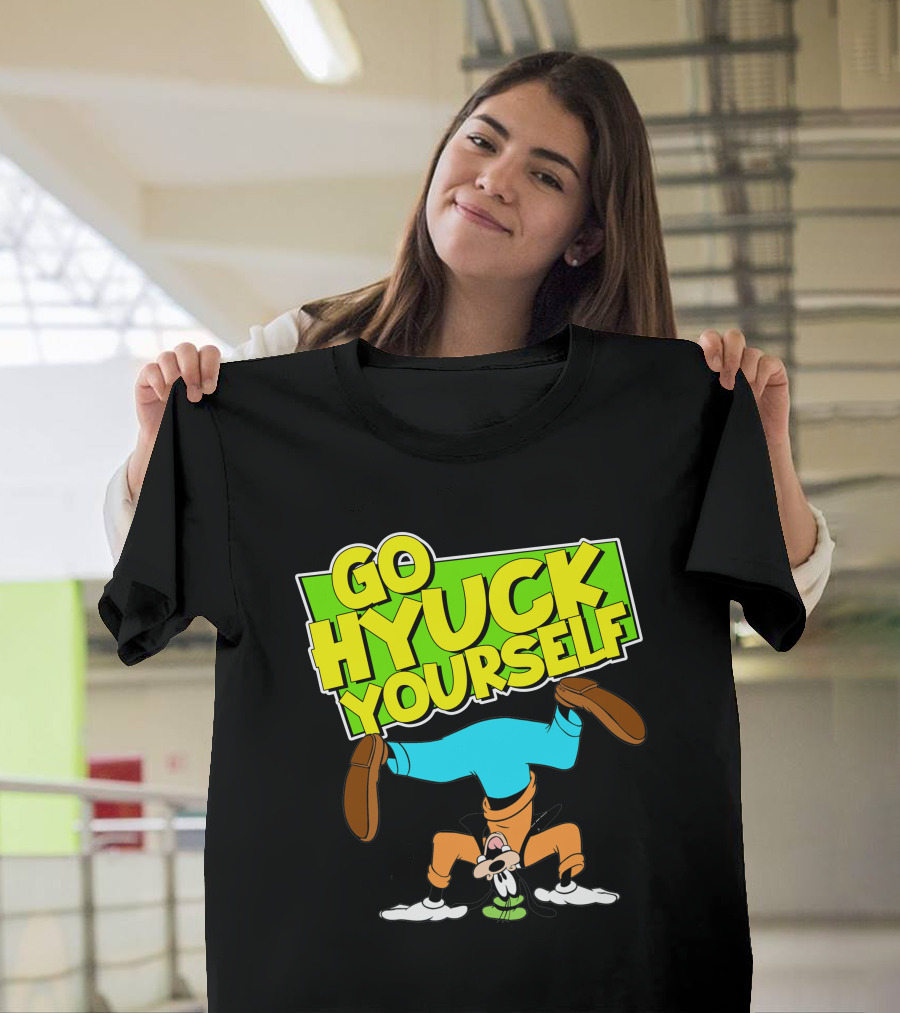 Go Hyuk Yourself Goofy Headstand Cartoon T-Shirt