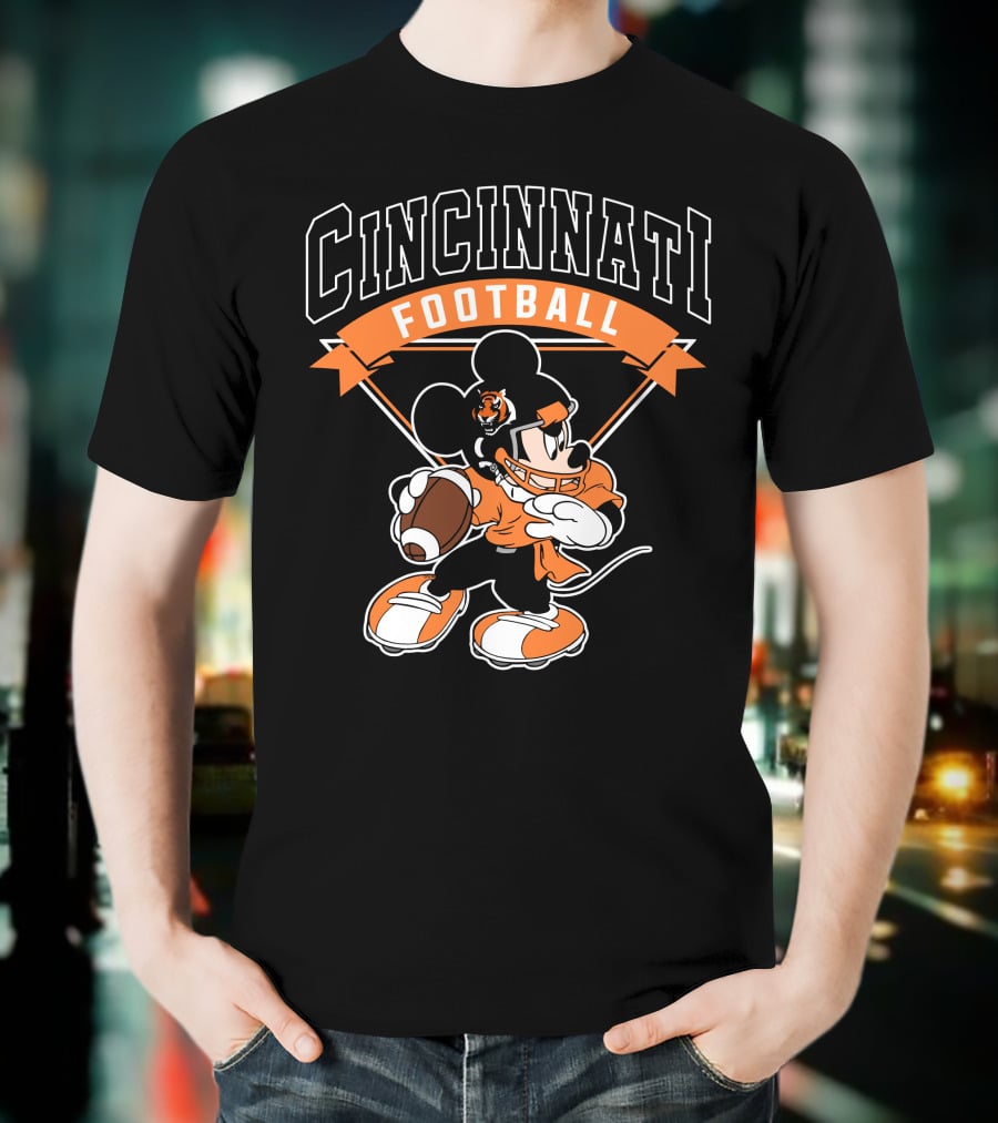 Cincinnati Football Mickey Bengals T-Shirt