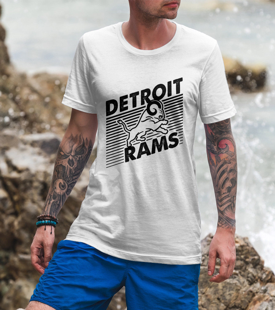 Detroit Rams Jumping Ram T-Shirt