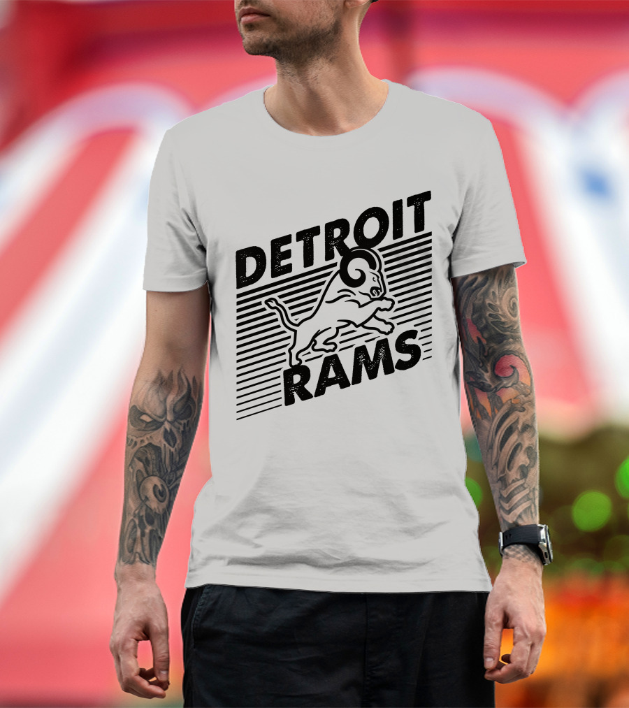 Detroit Rams Jumping Ram T-Shirt
