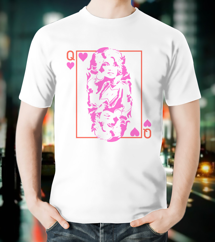 Dolly Parton Playing Card Queen Heart T-Shirt