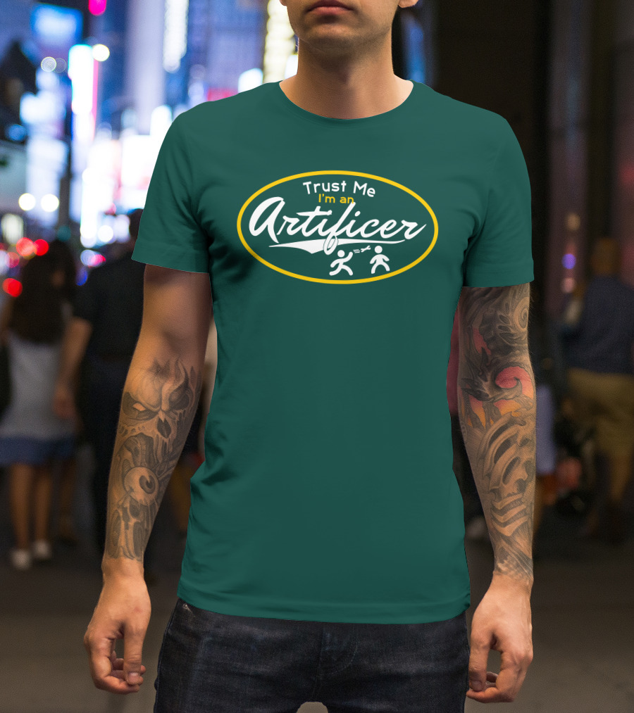Trust Me I'm An Artificer Wand Symbols T-Shirt