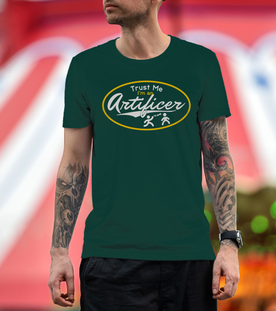 Trust Me I'm An Artificer Wand Symbols T-Shirt