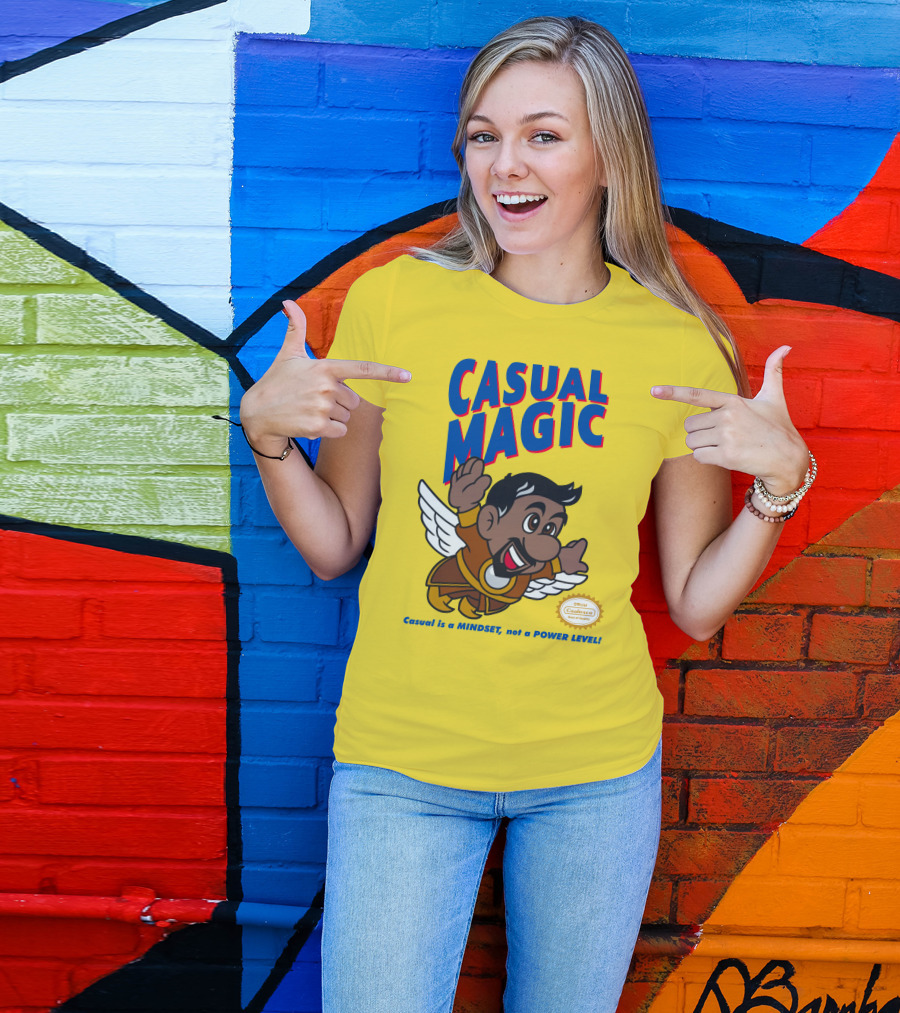 CASUAL MAGIC Casual Is A MINDSET Not A POWER LEVEL Coalescece Seal T-Shirt