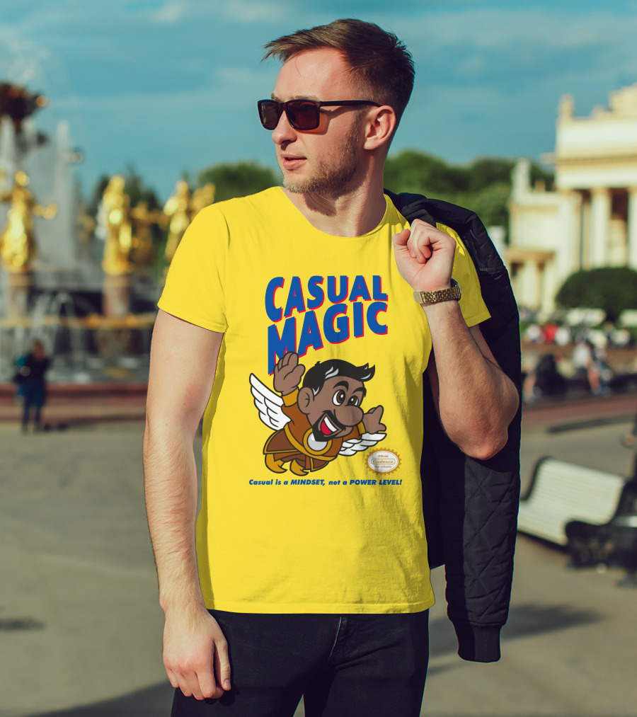 CASUAL MAGIC Casual Is A MINDSET Not A POWER LEVEL Coalescece Seal T-Shirt