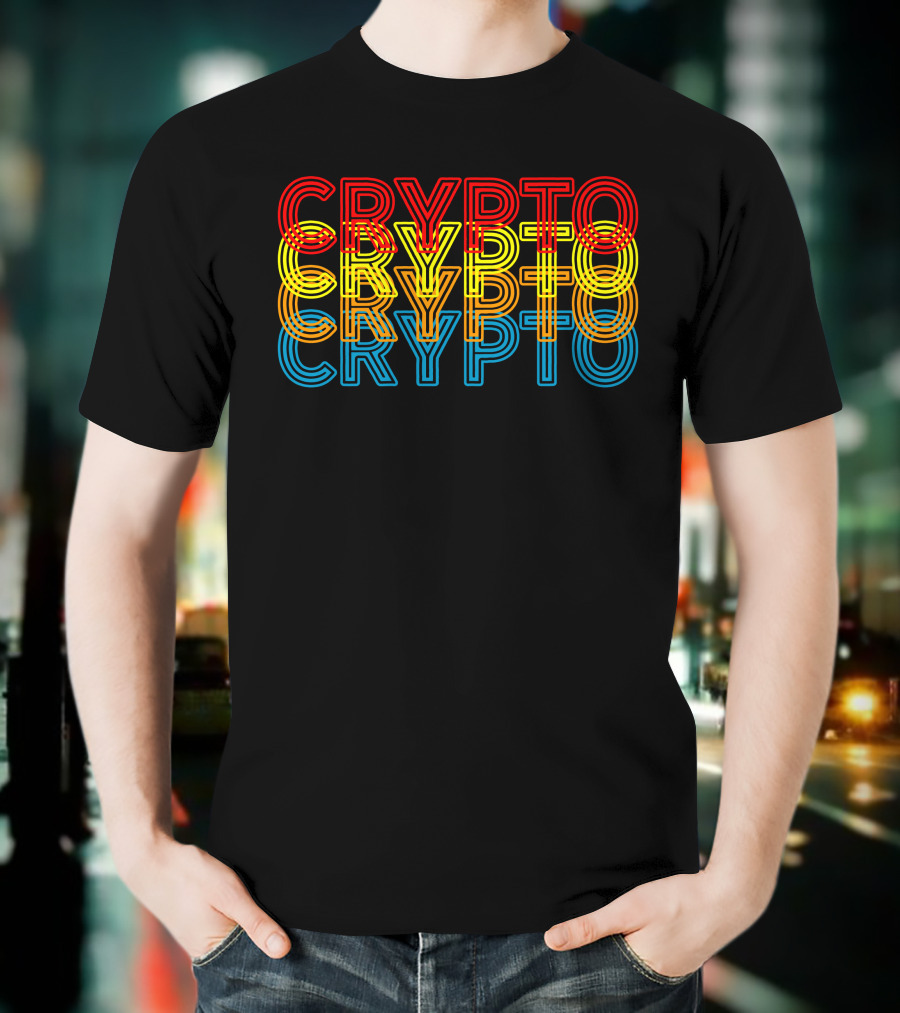 Crypto Neon Reflection T-Shirt