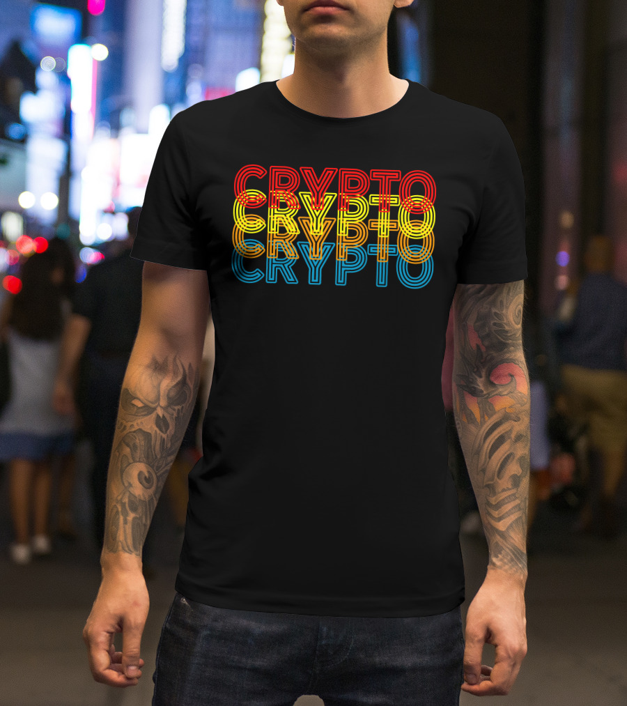 Crypto Neon Reflection T-Shirt