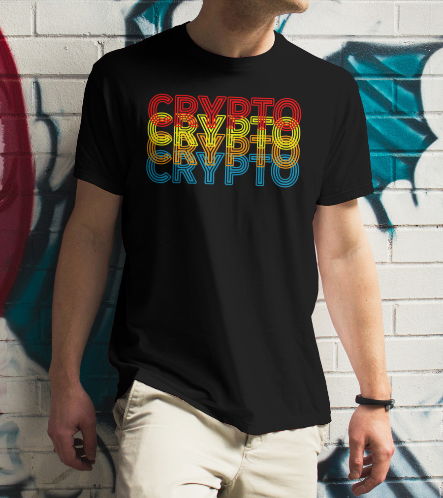 Crypto Neon Reflection T-Shirt