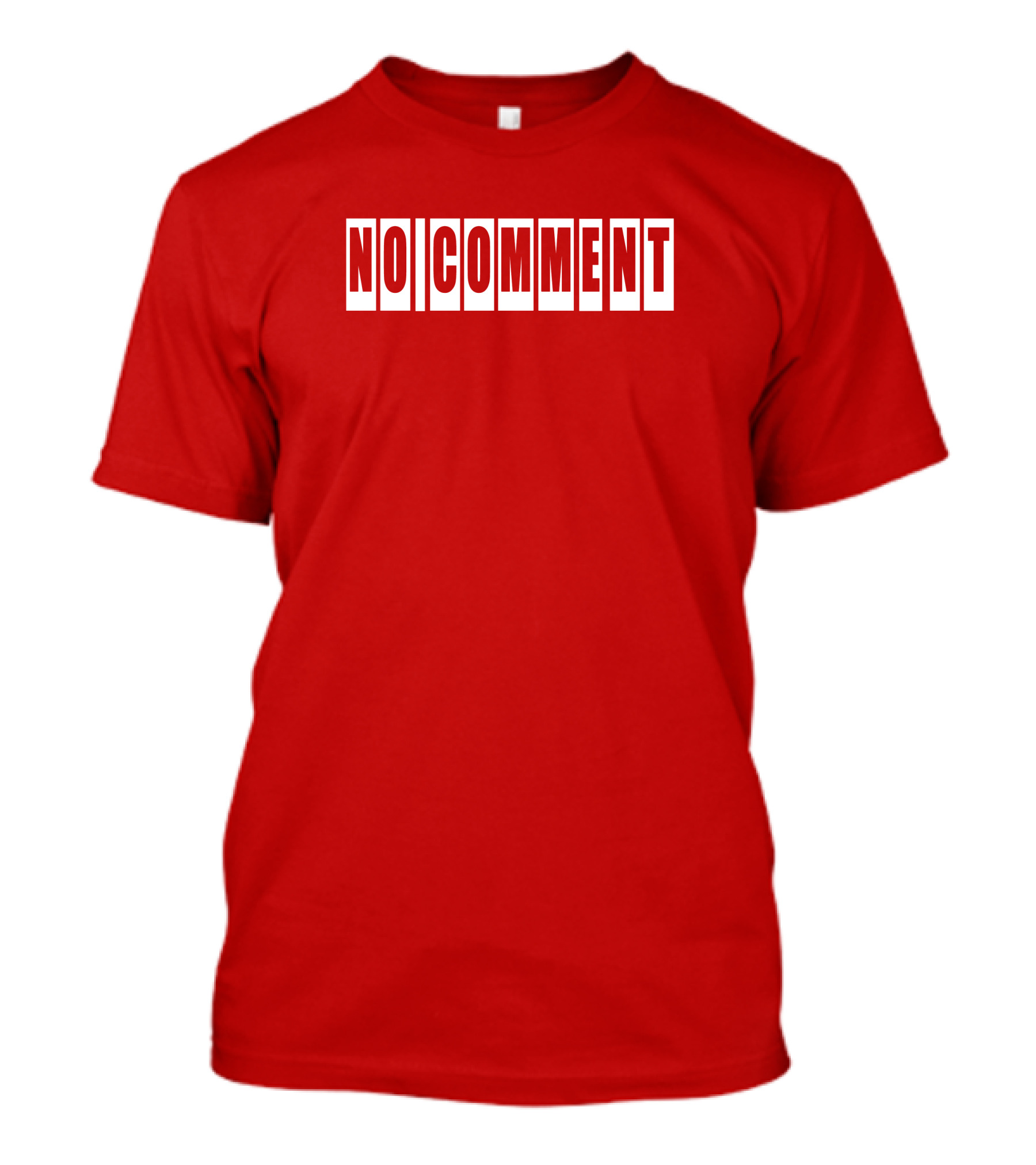 No Comment Bold Red T-Shirt