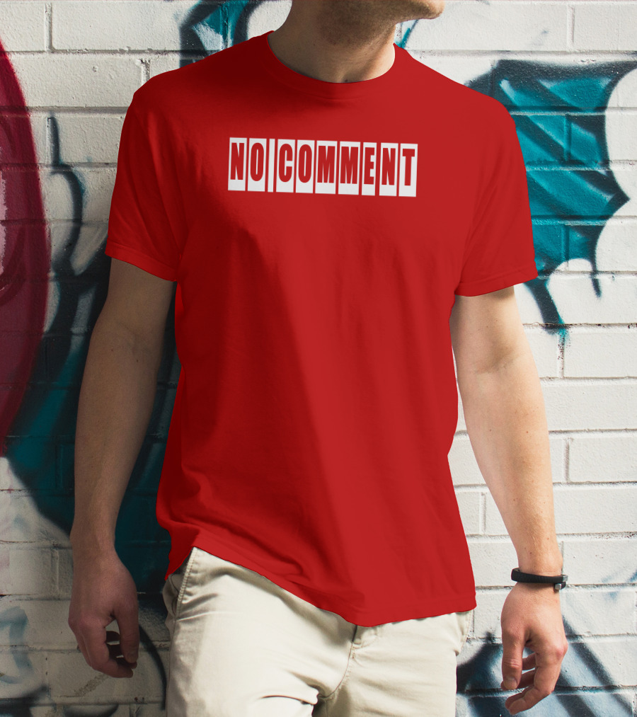 No Comment Bold Red T-Shirt
